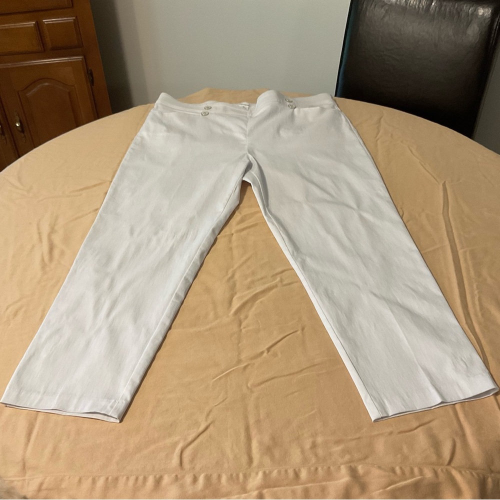 Madison White Chinos Lightweight Cotton Blend